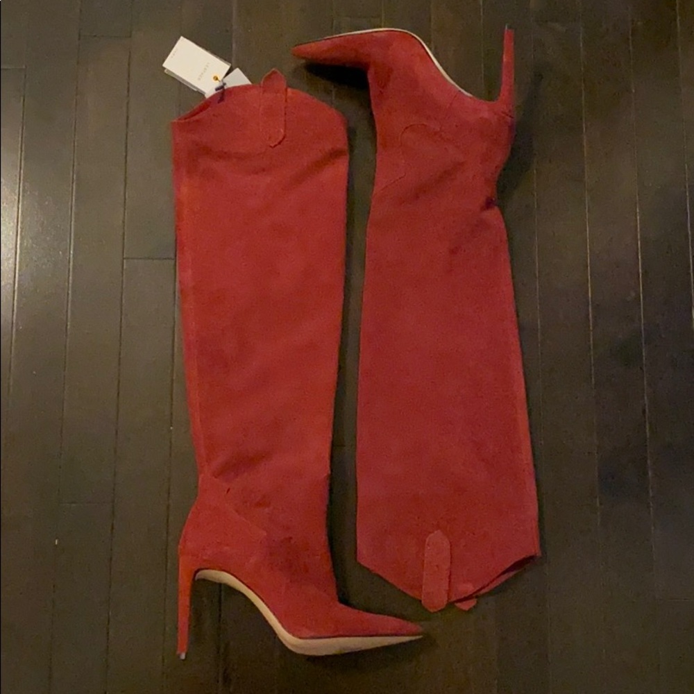 Zara Burnt Red Boots